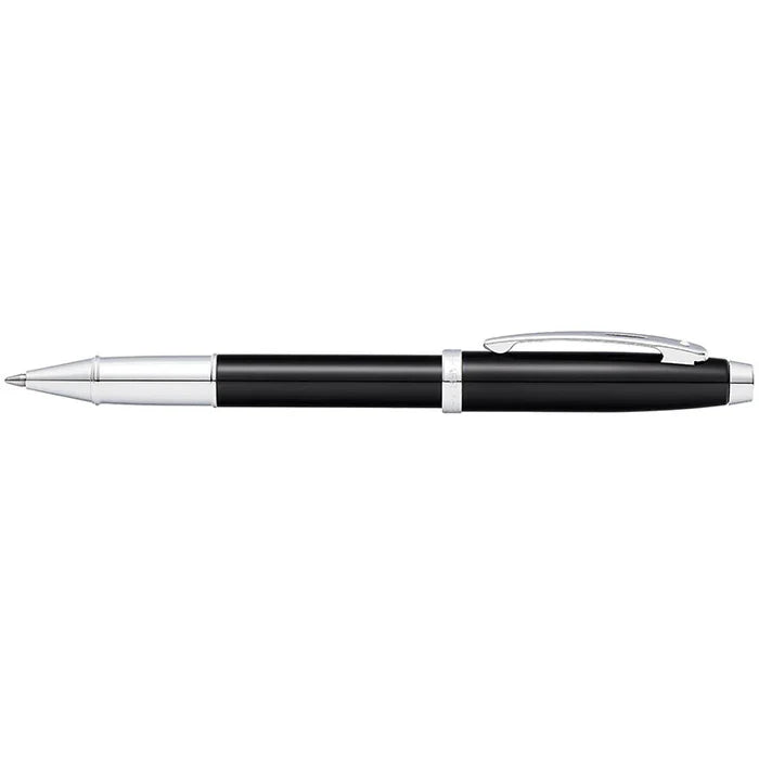 Sheaffer 100 Pluma Rollerball en Negro Brillante con Acabados en Cromo