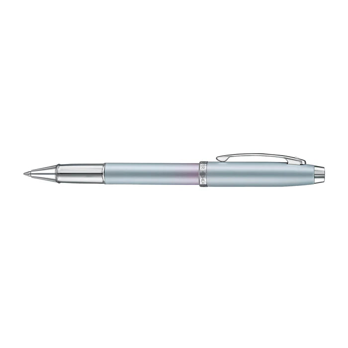 Sheaffer 100 9376 Expressions Pluma Rollerball en Degradado Azul y Rosa Perlizado con Acabados en Cromo