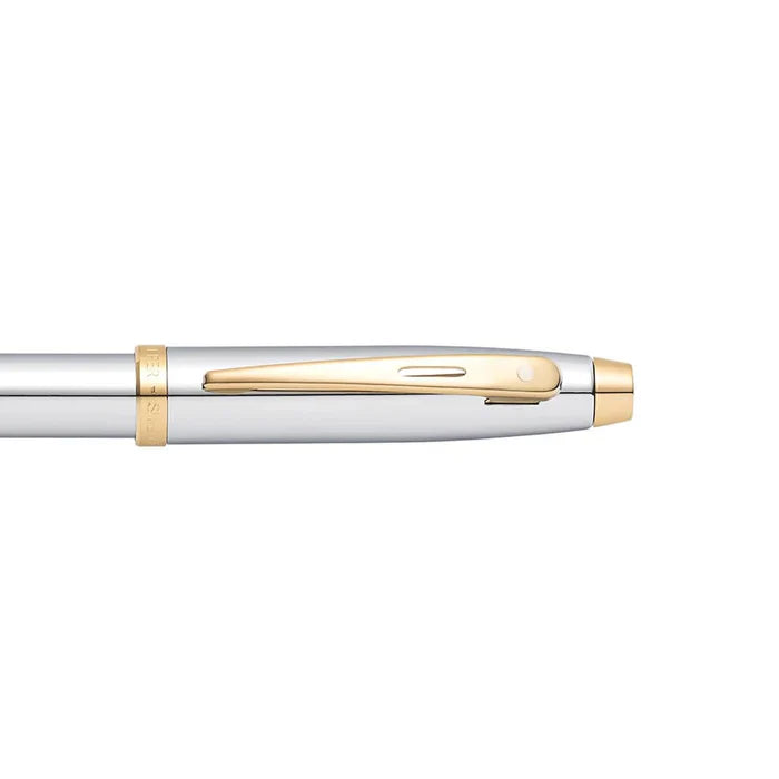 Sheaffer 100 Bolígrafo en Cromo con Acabados en Oro