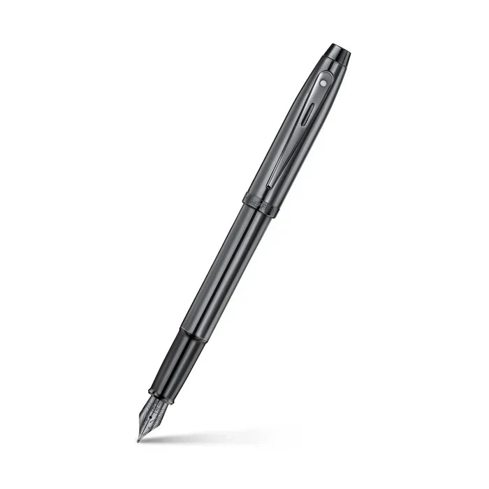 Sheaffer 100 9375 Ionic Pluma Fuente en Gris Gunmetal con Acabados PVD Brillantes