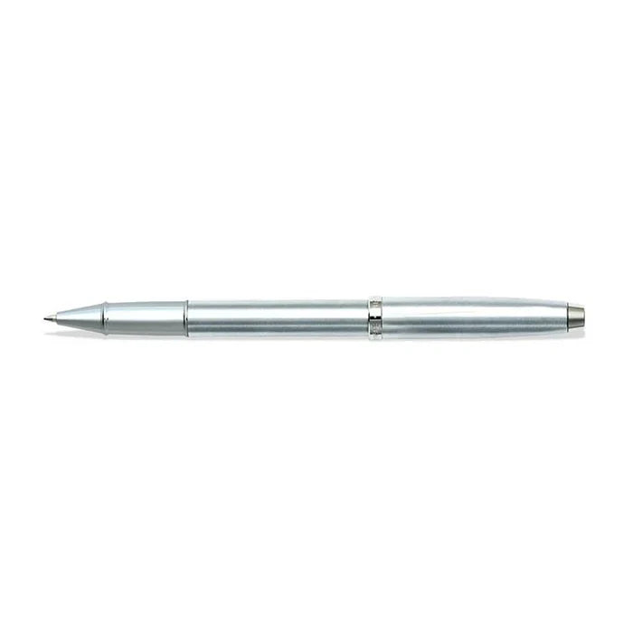 Sheaffer 100 Pluma Rollerball en Cromo Cepillado con Acabados en Cromo Brillante