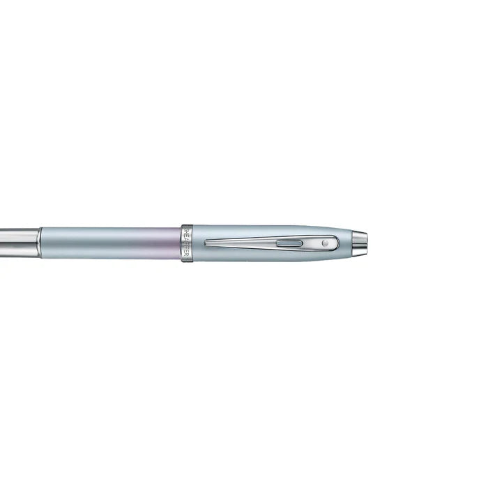 Sheaffer 100 9376 Expressions Pluma Rollerball en Degradado Azul y Rosa Perlizado con Acabados en Cromo
