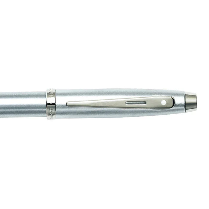 Sheaffer 100 Pluma Rollerball en Cromo Cepillado con Acabados en Cromo Brillante