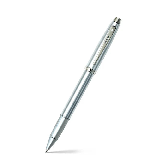 Sheaffer 100 Pluma Rollerball en Cromo Cepillado con Acabados en Cromo Brillante