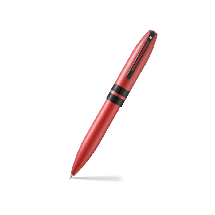 Sheaffer Icon E9111 Bolígrafo en Rojo Metálico con Acabados PVD en Negro