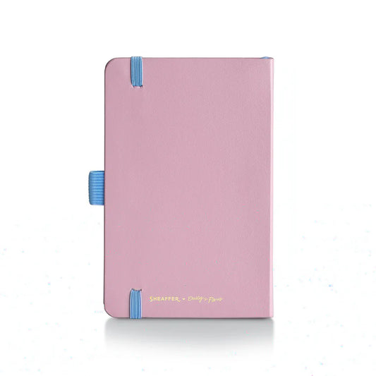 Sheaffer Emily in Paris Cuaderno Pequeño en Rosa con Papel Amigable con Tinta de 90 GSM y Torre Eiffel Grabada