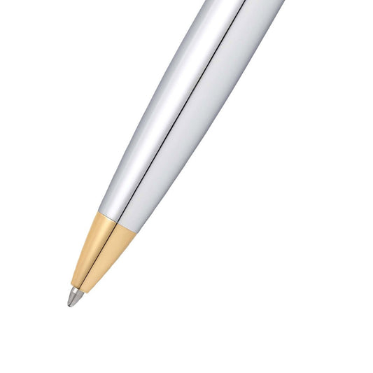 Sheaffer 300 Bolígrafo 9342 en Cromo Brillante con Acabados en Oro