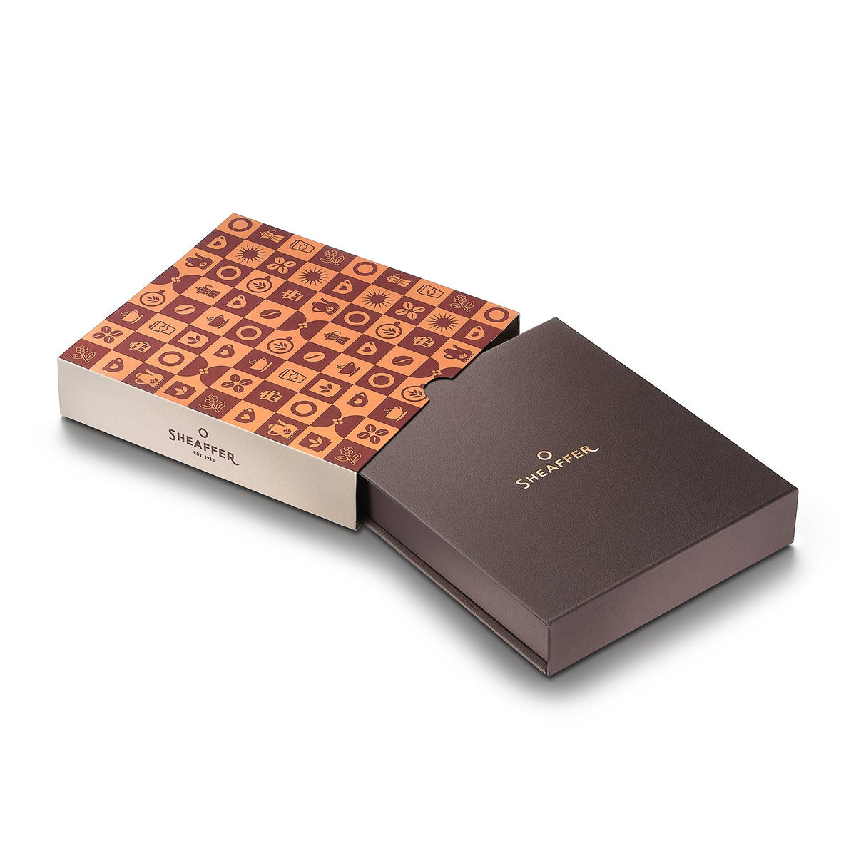 Set Sheaffer® VFM 9428 Bolígrafo Café Mate, Edición Coffee con Porta Tarjetas de Crédito