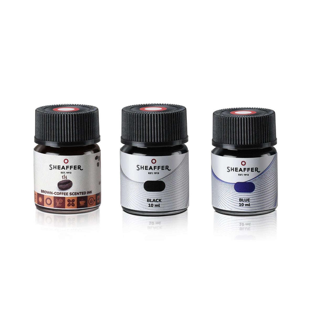 Set Sheaffer® VFM 9428 Pluma Fuente Café Mate, Edición Coffee con Set de 3 Tintas de 10 ml