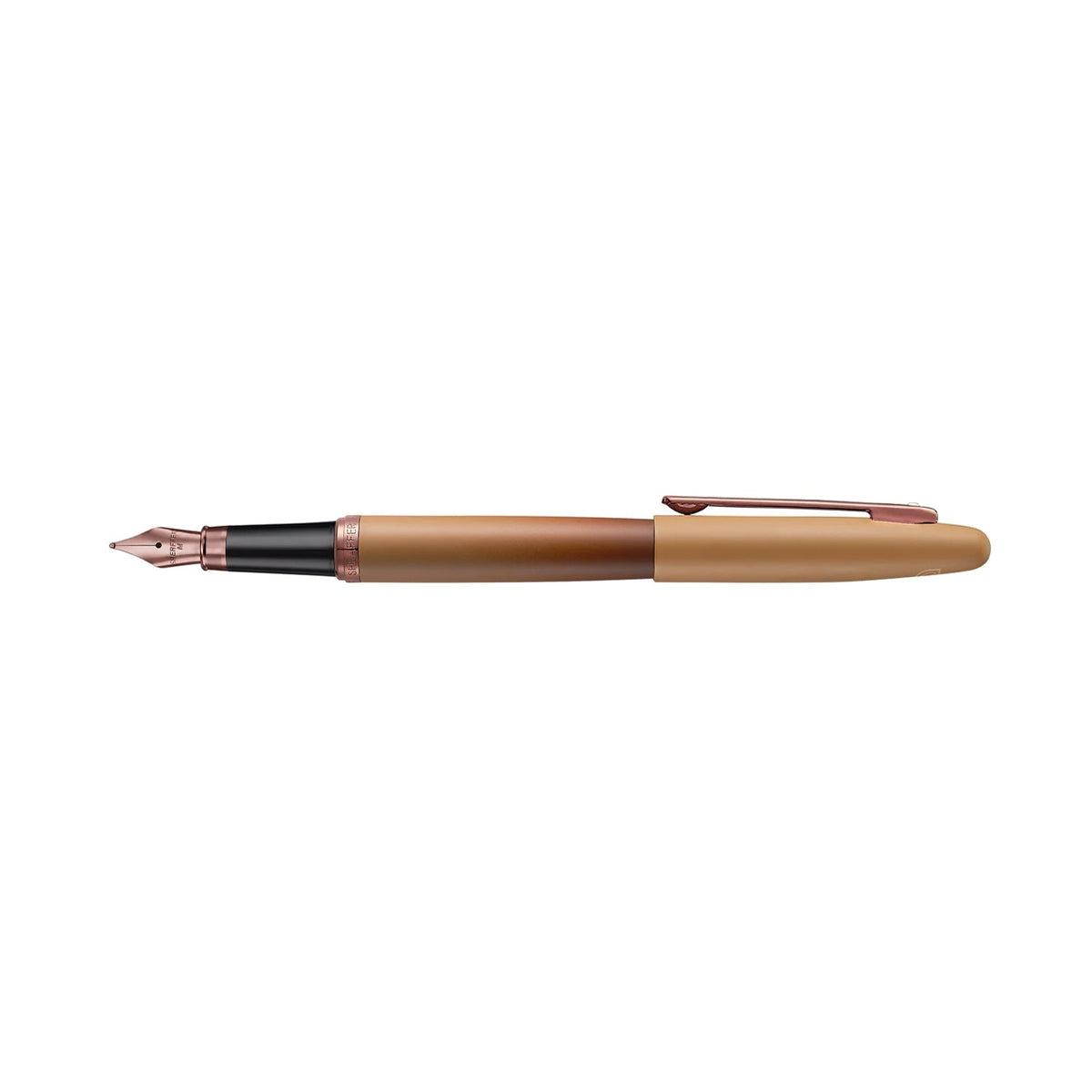 Set Sheaffer® VFM 9428 Pluma Fuente Café Mate, Edición Coffee con Set de 3 Tintas de 10 ml