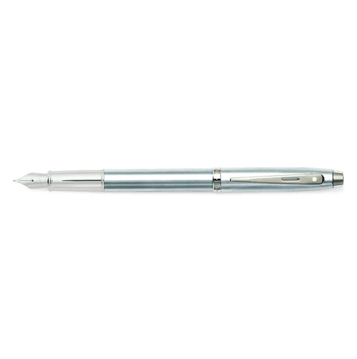 Sheaffer 100 Pluma Fuente en Cromo Cepillado con Acabados en Cromo