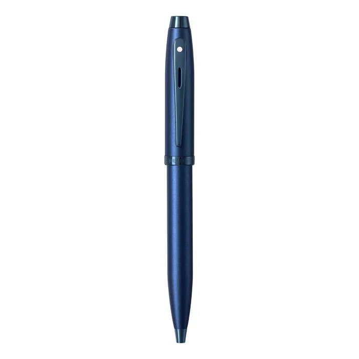Sheaffer 100 9371 Bolígrafo en Azul Satinado con Acabados PVD Azules