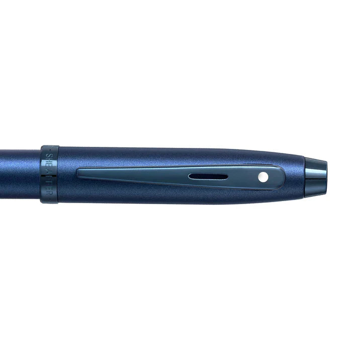 Sheaffer 100 9371 Pluma Rollerball en Azul Satinado con Acabados PVD Azules