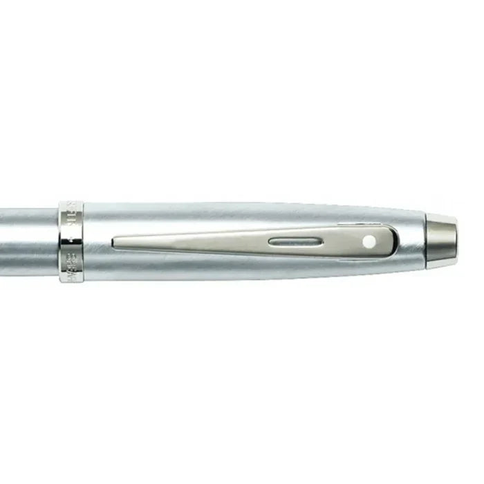 Sheaffer 100 Pluma Fuente en Cromo Cepillado con Acabados en Cromo