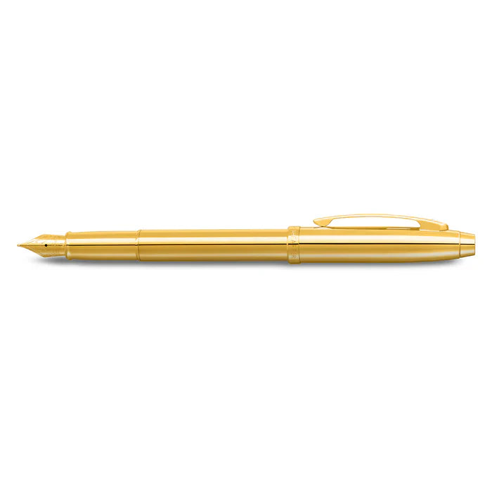 Sheaffer 100 9372 Pluma Fuente en PVD Dorado Brillante con Acabados PVD Dorados