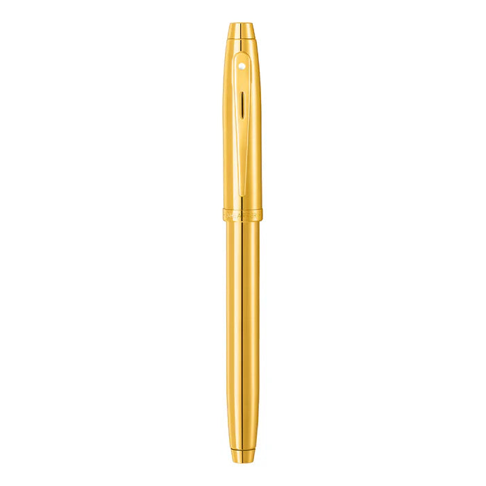 Sheaffer 100 9372 Pluma Fuente en PVD Dorado Brillante con Acabados PVD Dorados