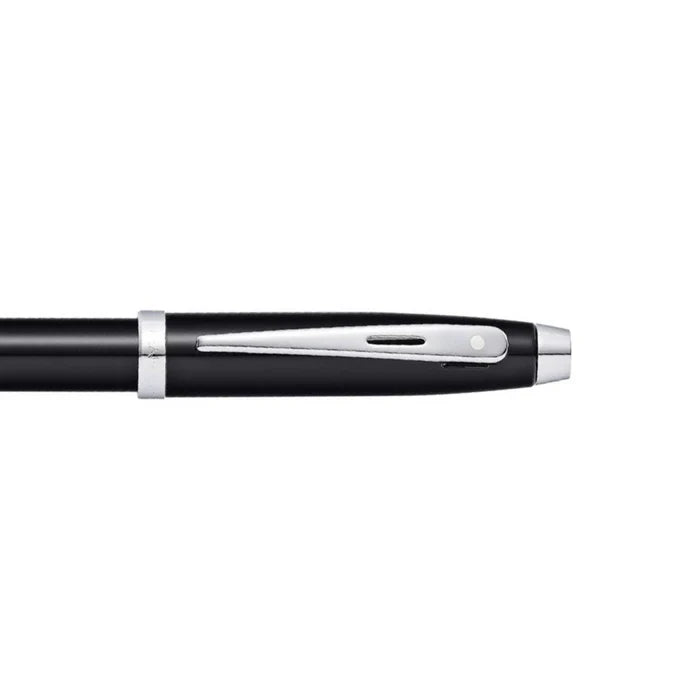 Sheaffer 100 Bolígrafo en Negro Brillante con Acabados en Cromo