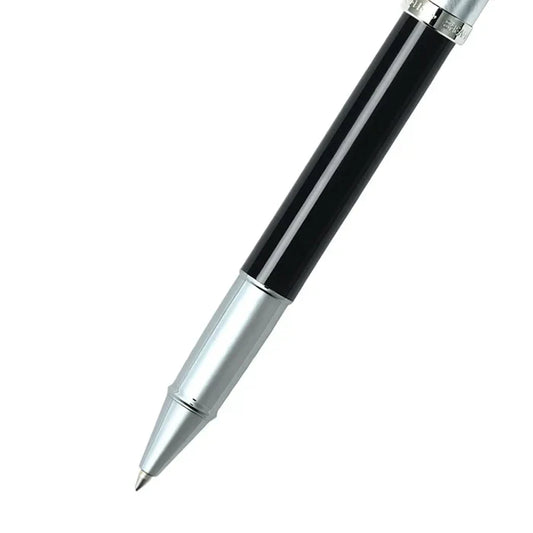 Sheaffer 100 Pluma Rollerball con Cuerpo en Negro Brillante y Capuchón en Cromo Cepillado
