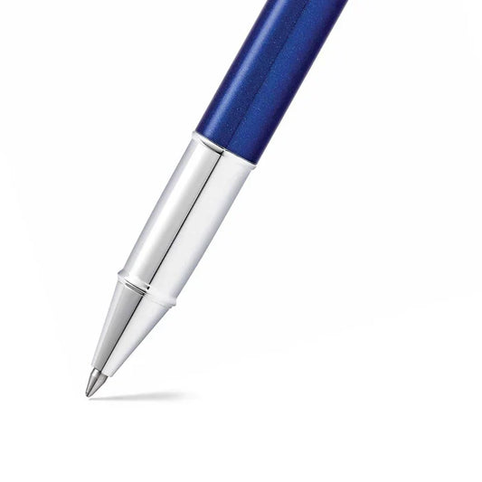 Sheaffer 100 Pluma Rollerball en Azul Brillante con Acabados en Cromo