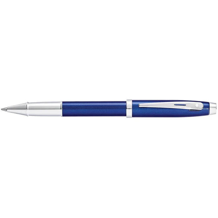 Sheaffer 100 Pluma Rollerball en Azul Brillante con Acabados en Cromo