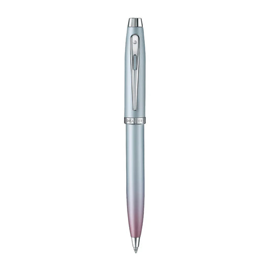 Sheaffer 100 9376 Expressions Bolígrafo en Degradado Azul y Rosa Perlizado con Acabados en Cromo