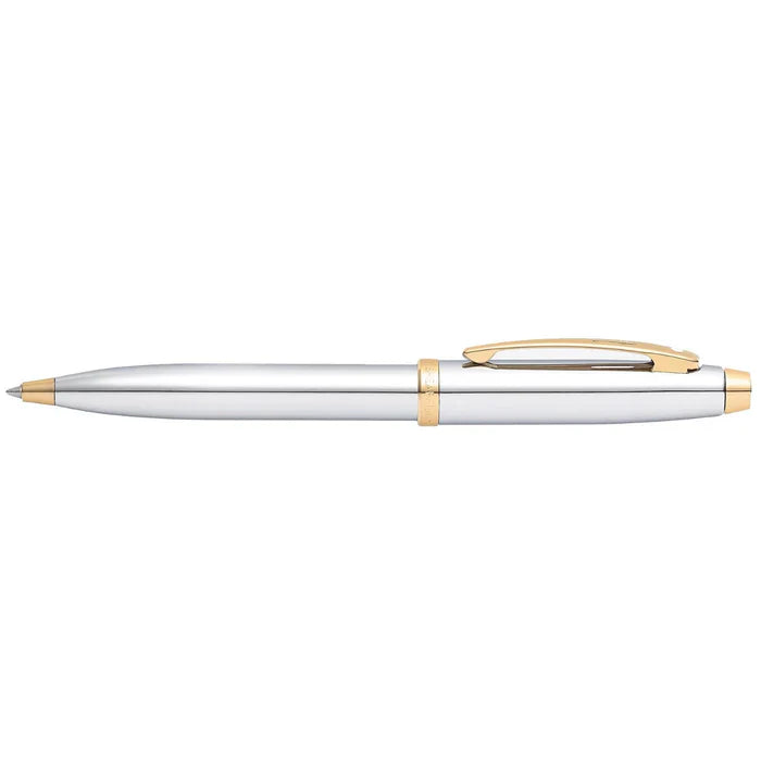 Sheaffer 100 Bolígrafo en Cromo con Acabados en Oro