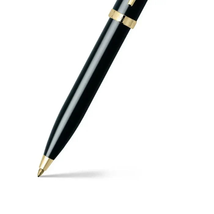 Sheaffer 100 Bolígrafo en Negro Brillante con Acabados en Oro