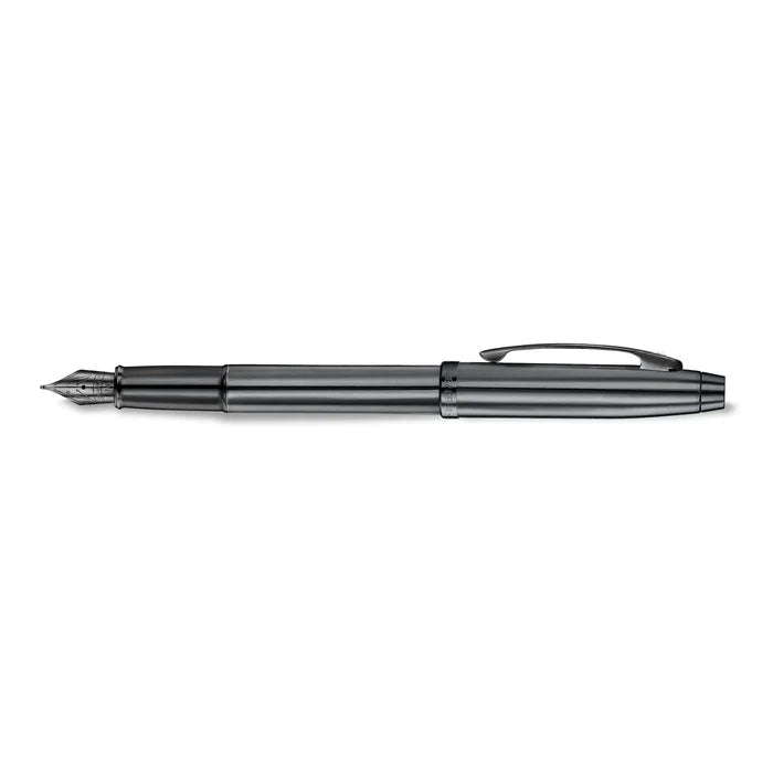 Sheaffer 100 9375 Ionic Pluma Fuente en Gris Gunmetal con Acabados PVD Brillantes