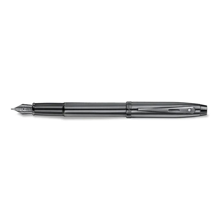 Sheaffer 100 9375 Ionic Pluma Fuente en Gris Gunmetal con Acabados PVD Brillantes
