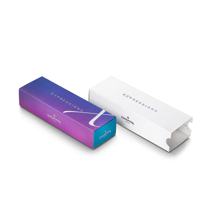 Sheaffer 100 9376 Expressions Bolígrafo en Degradado Azul y Rosa Perlizado con Acabados en Cromo