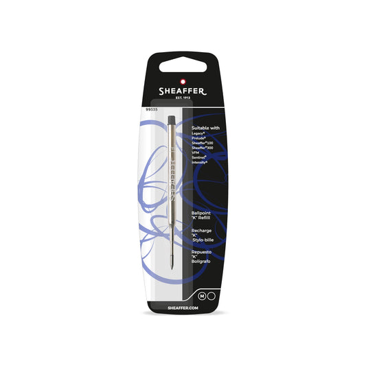 Repuesto Sheaffer® Bolígrafo (formato K) Negro Punto Medio
