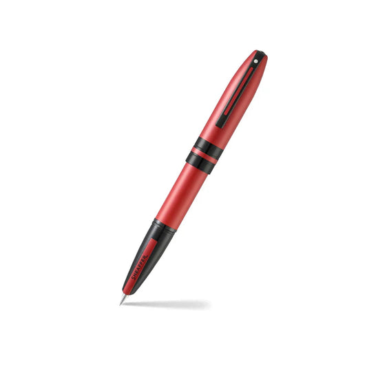 Sheaffer Icon E9111 Pluma Fuente en Rojo Metálico con Acabados PVD en Negro