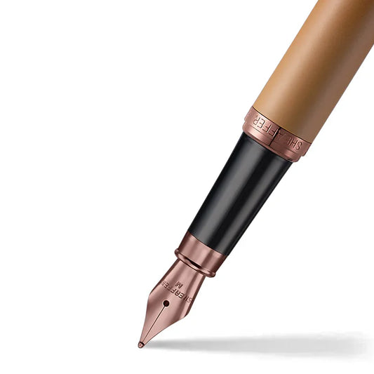 Sheaffer VFM 9428 Coffee Edition Pluma Fuente en Café Mate con Acabados PVD Café Regal