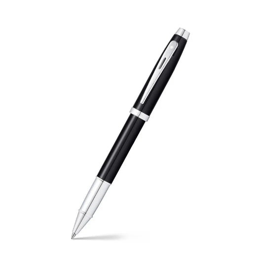 Sheaffer 100 Pluma Rollerball en Negro Brillante con Acabados en Cromo