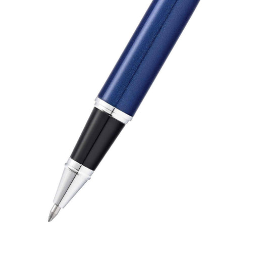 Sheaffer 300 Pluma Rollerball 9341 en Azul Brillante con Acabados en Cromo