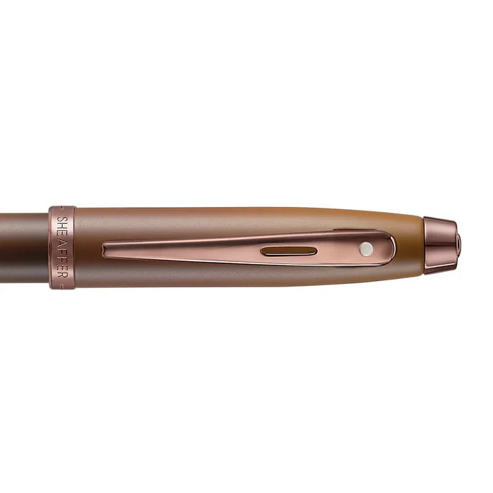 Sheaffer 100 9374 Coffee Edition Pluma Rollerball en Café Mate con Acabados PVD Café Regal