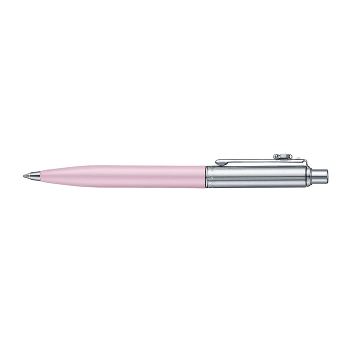 Sheaffer Sentinel Emily in Paris 321 Bolígrafo en Rosa Mate con Acabados en Cromo y Clip con Emblema en Forma de Moño