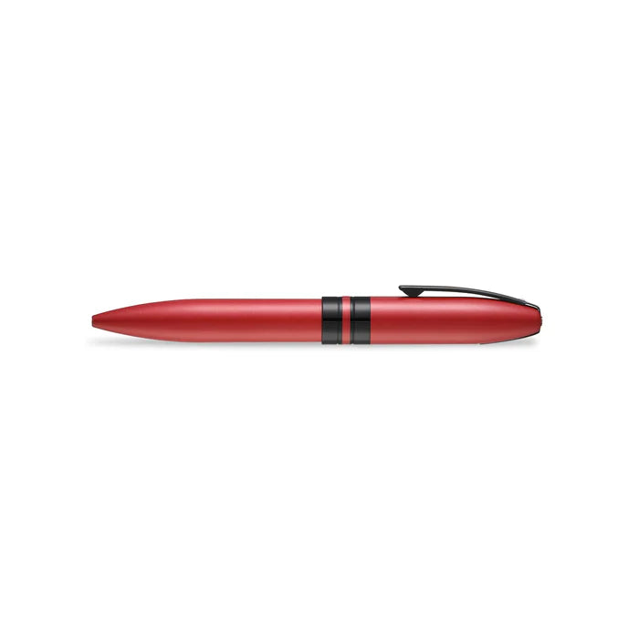 Sheaffer Icon E9111 Bolígrafo en Rojo Metálico con Acabados PVD en Negro