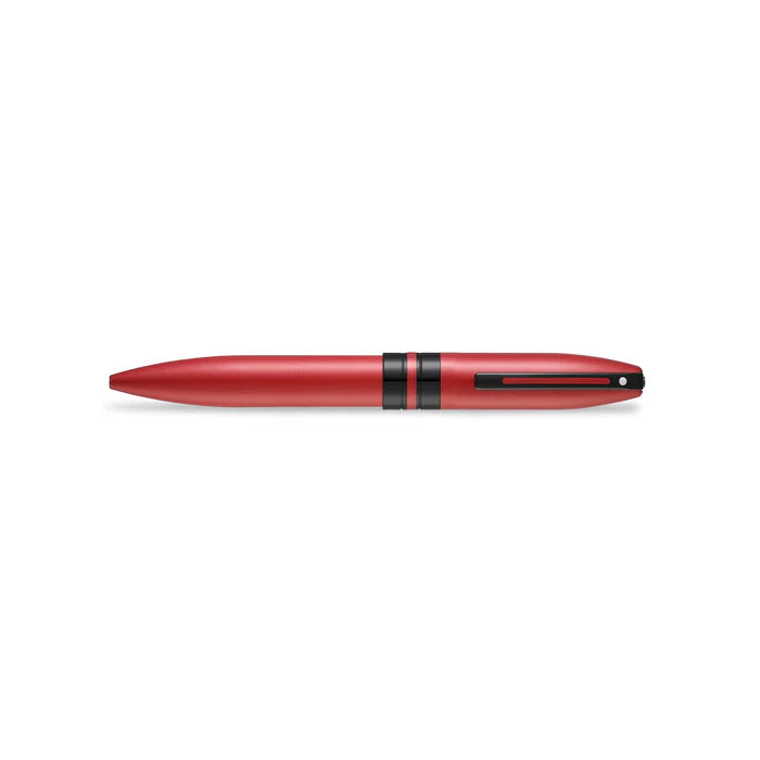 Sheaffer Icon E9111 Bolígrafo en Rojo Metálico con Acabados PVD en Negro