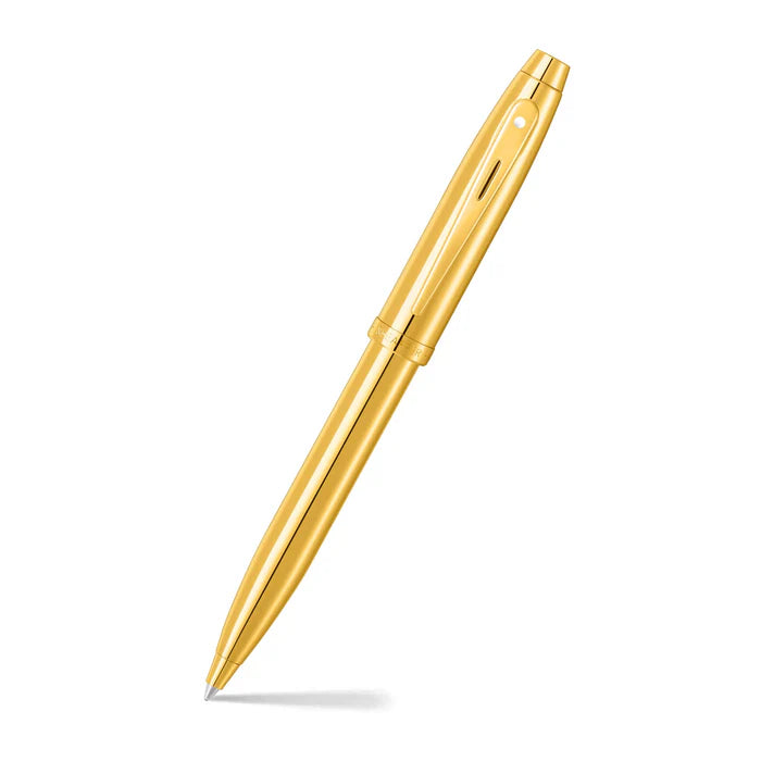 Sheaffer 100 9372 Bolígrafo en PVD Dorado Brillante con Acabados PVD Dorados