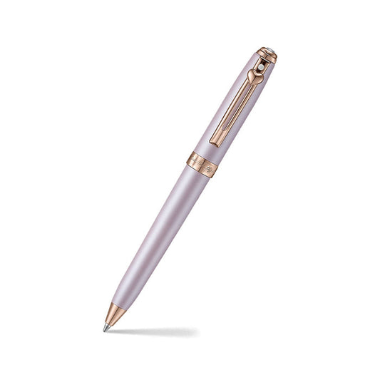 Sheaffer Emily in Paris Prelude Mini 9810 Bolígrafo en Rosa Pastel con Acabados PVD Oro Rosa, Emblema de Corazón y Cristal Swarovski