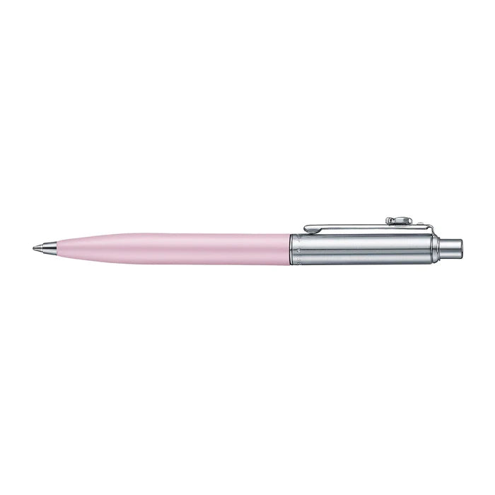 Set de Regalo Sheaffer con Emily in Paris: Bolígrafo Sentinel 321 Rosa Mate con Acabados en Cromo y Cuaderno Pequeño de Tapa Dura