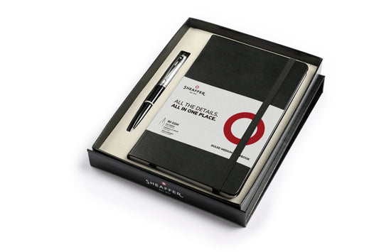 Set Sheaffer® 100 9313 Bolígrafo Negro Brillante con Cuaderno A5