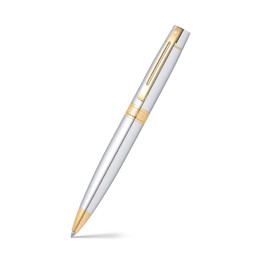 Set Sheaffer® 300 9342 Bolígrafo Cromo Brillante con Porta Tarjetas de Crédito