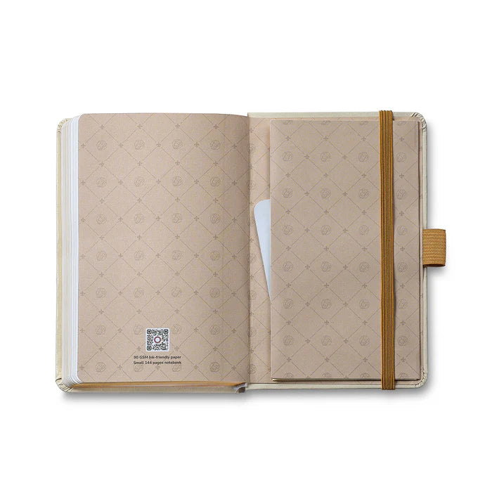 Set de Regalo Sheaffer con Emily in Paris: Bolígrafo 100 9377 Oro Champaña con Acabados a Tono y Cuaderno Pequeño de Tapa Dura