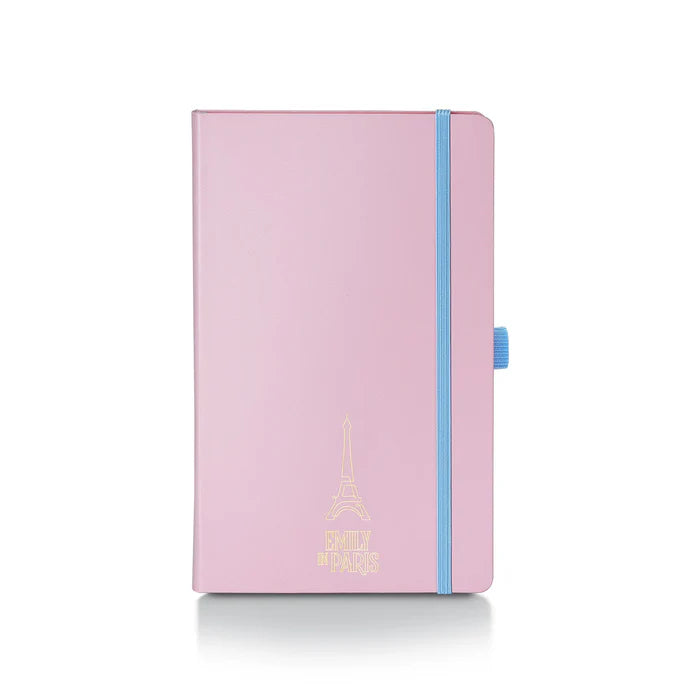 Sheaffer Emily in Paris Cuaderno Mediano en Rosa con Papel Amigable con Tinta de 90 GSM y Torre Eiffel Grabada