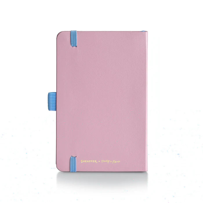 Sheaffer Emily in Paris Cuaderno Pequeño en Rosa con Papel Amigable con Tinta de 90 GSM y Torre Eiffel Grabada