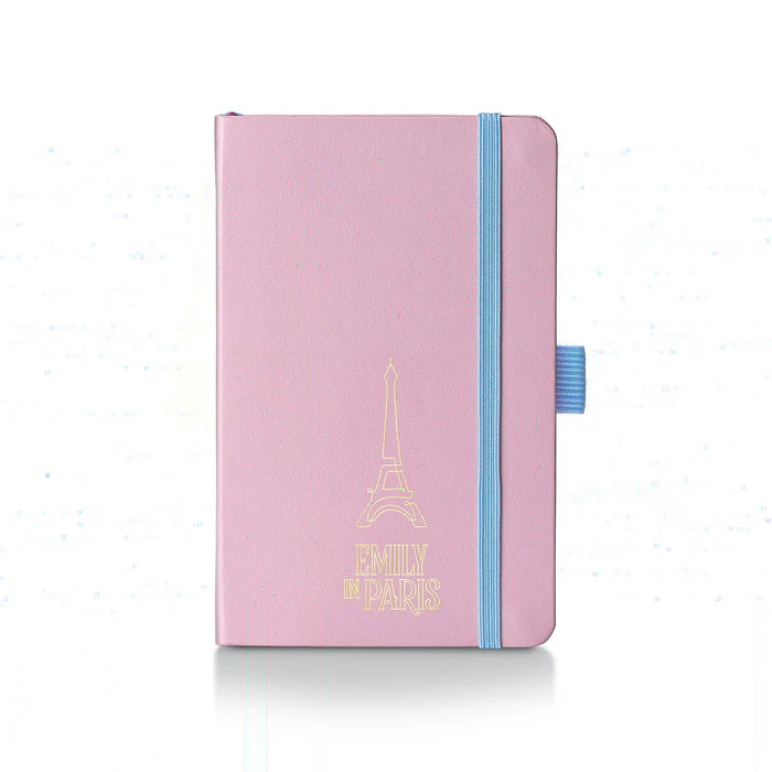 Sheaffer Emily in Paris Cuaderno Pequeño en Rosa con Papel Amigable con Tinta de 90 GSM y Torre Eiffel Grabada