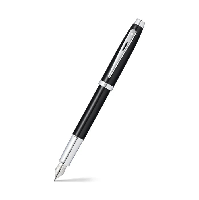 Sheaffer 100 Pluma Fuente en Laca Negra Brillante
