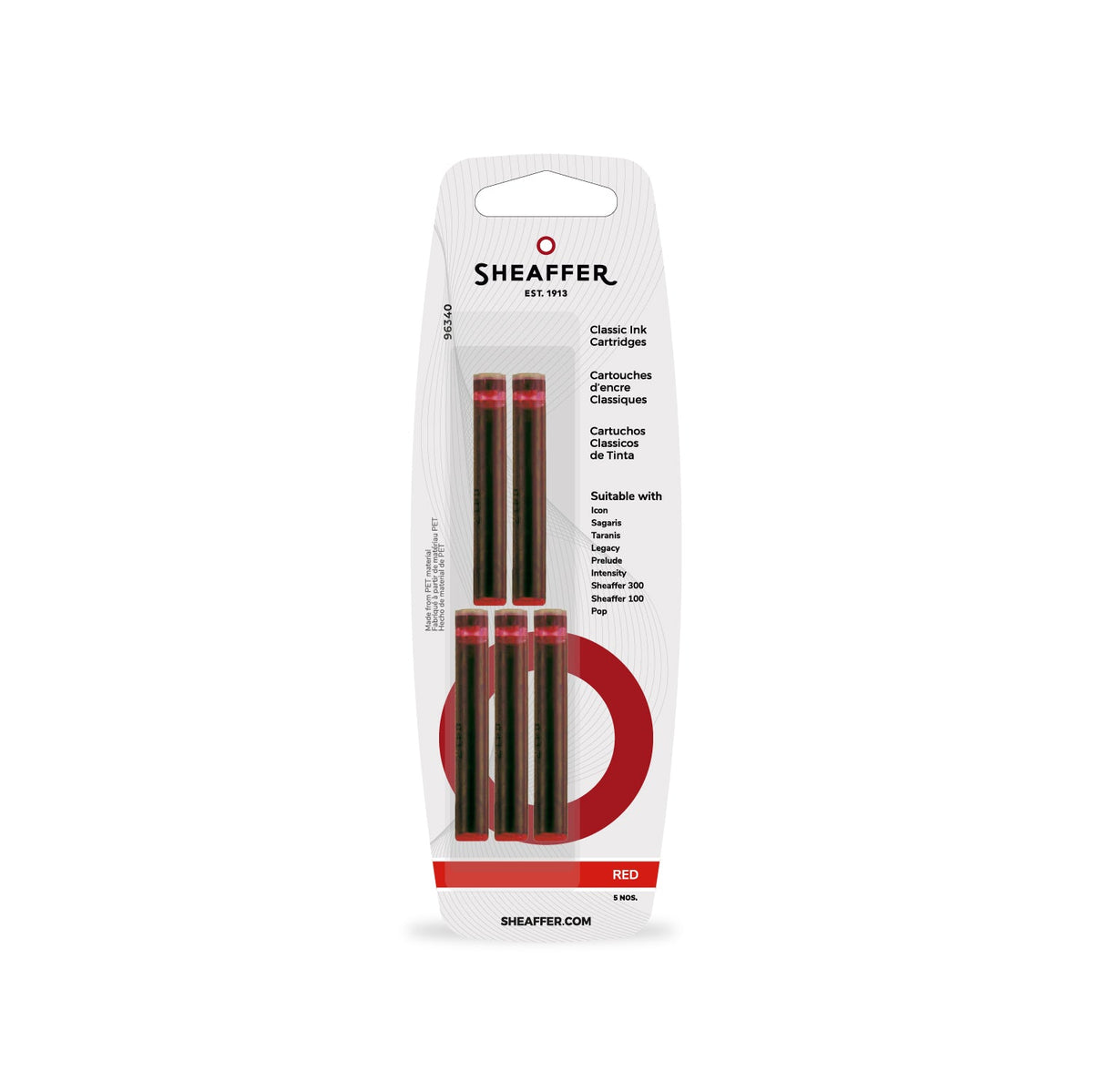 Cartuchos Sheaffer® Rojos